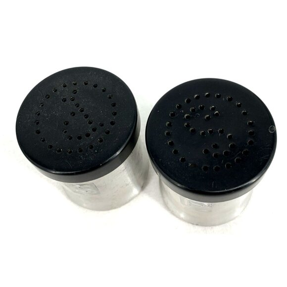 Turner Specialty Aluminum Salt & Pepper Shaker Black Lids 2.25" MCM - Picture 10 of 11